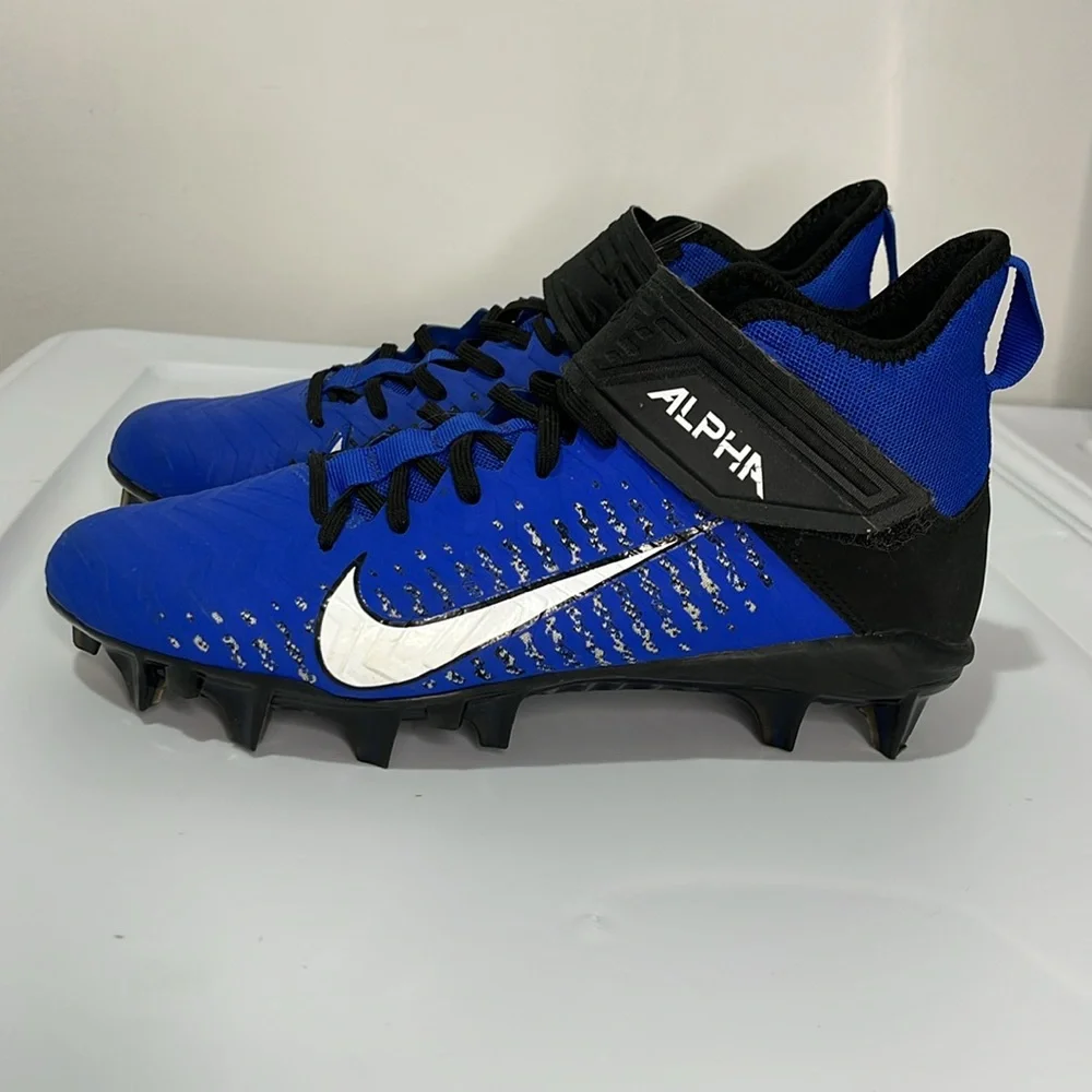 Nike Blue Black White Alpha Men's Football Cleats